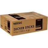 NESCAFÉ Zuckersticks, individuelle Packung, zum Süßen von Kaffee, Tee, heißer Schokolade, Karton mit 1000 Sticks à 4g, 4kg