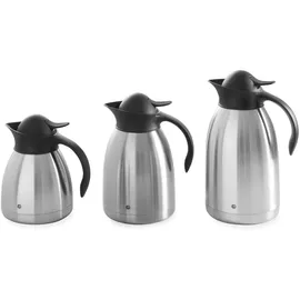 HENDI Isolierkanne schwarz/silber 1,5 l