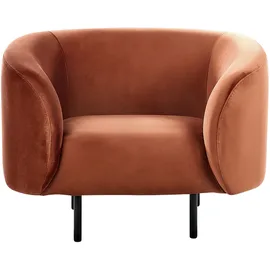 Beliani Sessel LOEN Samtstoff 0 x 0 x 0 cm Orange
