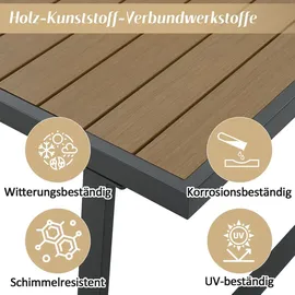 stilvora Gartenlounge Set 4-tlg. Beige