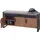 MCW Schuhkommode 53 x 110 x 30 cm 3D-Struktur Metall / Braun