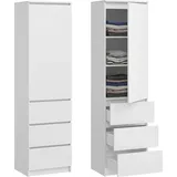 home collective Kleiderschrank 50x40x180,5 cm Weiß