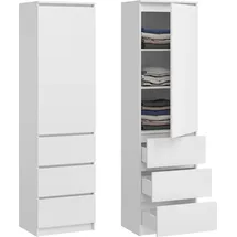 home collective Kleiderschrank 50 x 40 x 180 cm Weiß