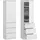 home collective Kleiderschrank 50 x 40 x 180 cm Weiß