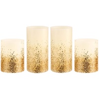 Pauleen Golden Glitter Candle LED-Kerze 4er Set