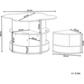 Beliani Kindertisch Tiboo onesize MDF grün beige