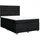 vidaXL Boxspringbett mit Matratze Schwarz 140x200 cm Stoff