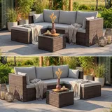beautysofa SEVILLA Loungeset braun
