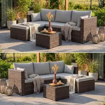 beautysofa SEVILLA Loungeset braun