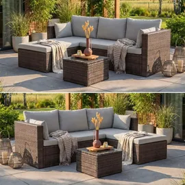 beautysofa SEVILLA Loungeset braun
