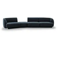 Micadoni Sofa Miley, modular 4-Sitzer blau
