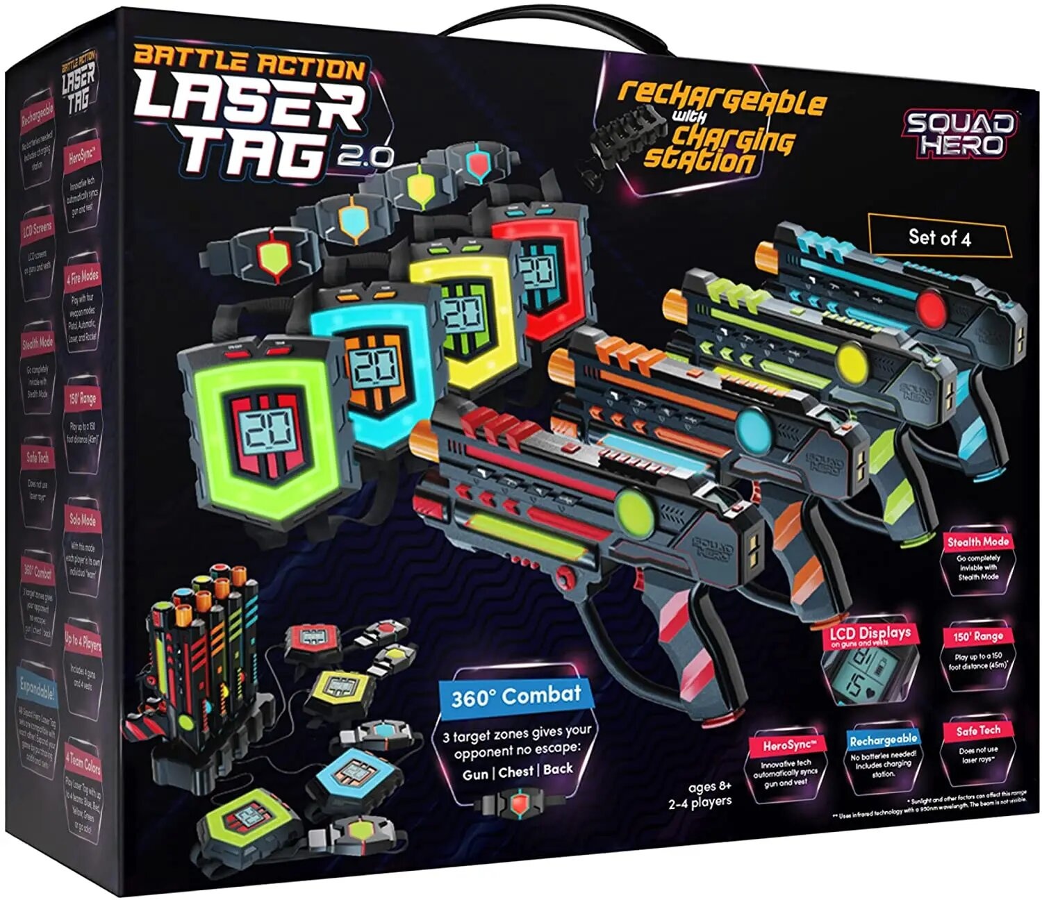 Squad Hero Battle Action Laser Tag 2.0 Das Original aus den USA Top Outdoor Gesc...