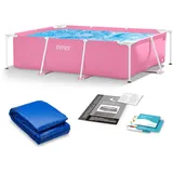 Intex Frame-Pool 220 x 150 x 60 cm rosa