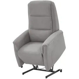 Hukla Fernsehsessel Dean Mikrofaser 70 x 105 x 88 cm Grau elektrisch