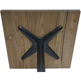 Mendler Bistrotisch HWC-H10 70 x 70 cm Hellbraun