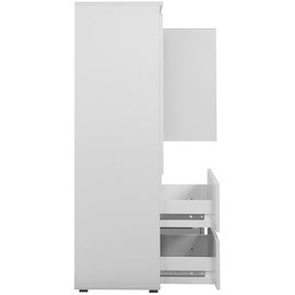 MID.YOU Highboard weiß , Maße cm, B: 116 H: 131 T: 40.0