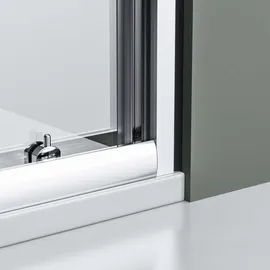 Bernstein Duschabtrennung Bernstein Schiebetür Ex505 Nano Echtglas Klarglas 195cm 140cm