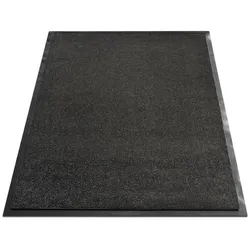 KARAT Schmutzfangmatte "Monochrom" - Teppich für Eingangsbereiche / 90 x 150 cm (Schwarz)