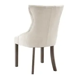 vidaXL Esszimmerstühle 2 Stk. Beige Stoff
