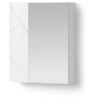 Livinity® Spiegelschrank, Anthrazit Hochglanz/Anthrazit, 60 x 75 cm