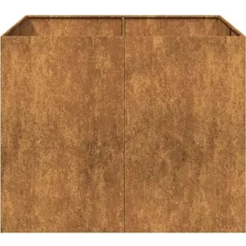 vidaXL Rostig 100 x 100 x 80 cm Braun