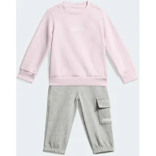 adidas Kinder Trainingsanzug LIN JOG KB9673 92 - Clear Pink/White - 92