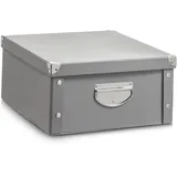 Hti-Living Aufbewahrungsbox mit Deckel 33 x 17 x 40 cm 1-tlg. grau