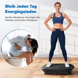 Merach Vibrationsplatte Schwarz