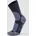 Wandersocken Winter Merino Anthrazitgrau/Blau 39-41