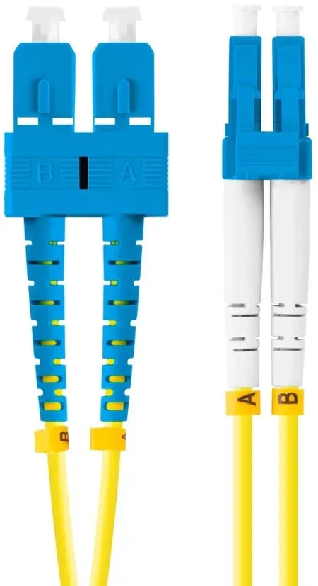 Lanberg FO-SULU-SD11-0020-YE InfiniBand/Glasfaserkabel 2 m SC LC Gelb