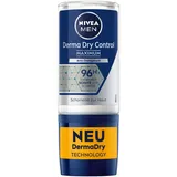 NIVEA MEN Derma Dry Control Maximum Deo Roll-on (50 ml), Deodorant gegen starkes Schwitzen, hautschonendes Antitranspirant für 96h Schutz und ein geschmeidiges Hautgefühl