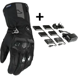 Macna Progress RTX 2.0 12V Kit, Handschuhe wasserdicht beheizbar - Schwarz - L