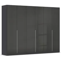 Rauch »Kleiderschrank Schrank Garderobe AGORDO TOPSELLER Schlafzimmer«, (in zwei Griff-Farben mit Dekor- oder Hochglanzfront), durchdachte Innenausstattung, in 6 Breiten und 2 Höhen MADE IN GERMANY, grau