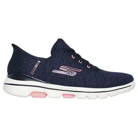 SKECHERS Go Walk 5 Relaxed Fit Slip-in Golfschuh, Marineblau/Pink, 37 EU
