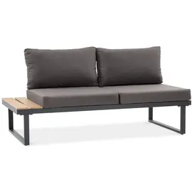beautysofa MADISON Loungeset dunkelgrau