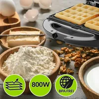 monzana Kontaktgrill 3in1 Schwarz/Silber 800W