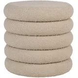 House Nordic Hocker Brooklyn Boucléstoff 40 x 40 x 40 cm Beige