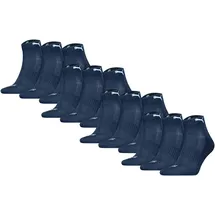 Puma Cushioned Quarter Socken 12er Pack Blau 39-42