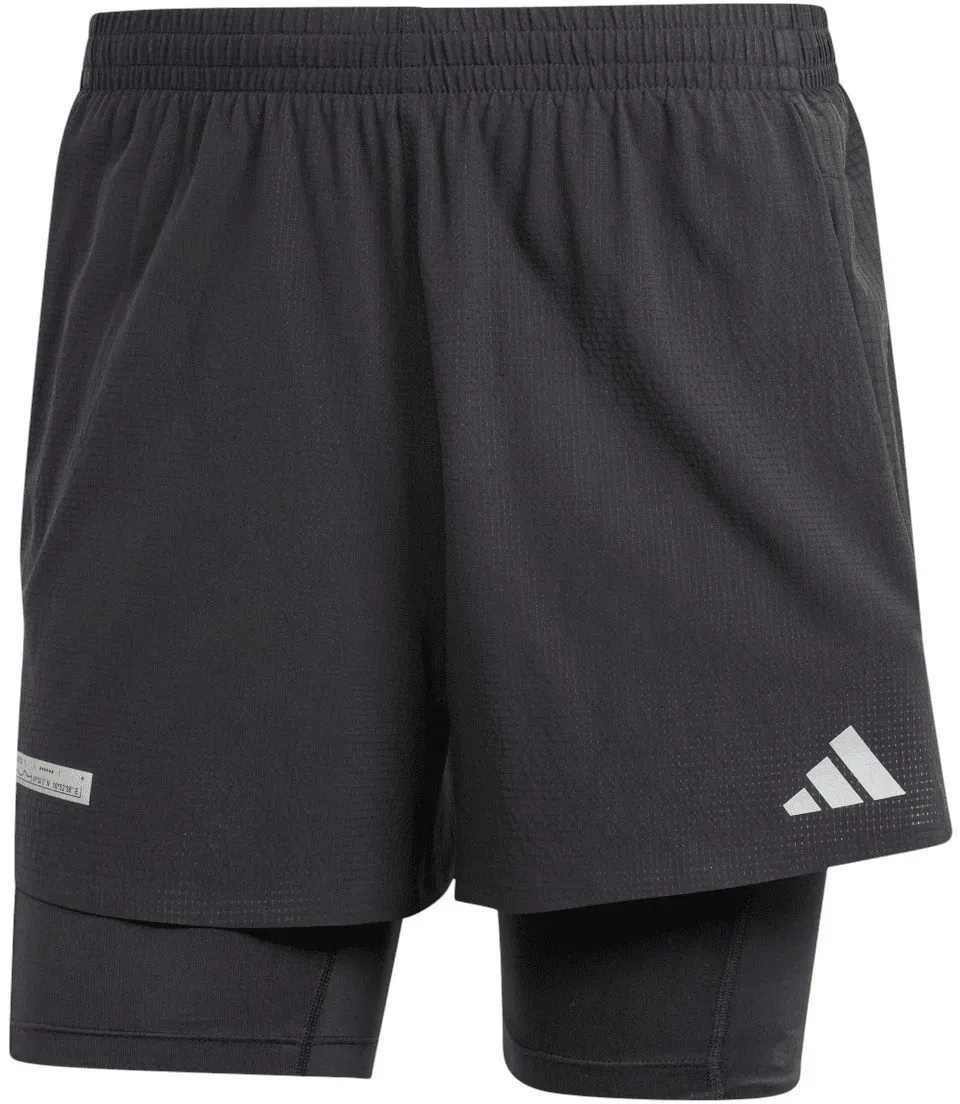 adidas Laufhose Ultimateadidas 2in1 (integrierte kurze Tight) kurz schwarz Herren