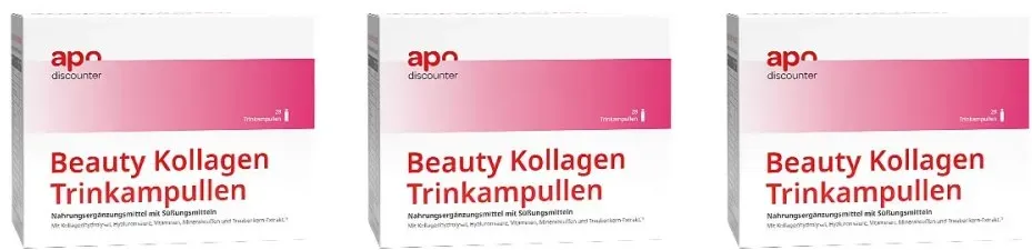 Beauty Kollagen Trinkampullen mit Hyaluron von apodiscounter