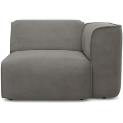 Sessel RAUM.ID "Merid", grau, B:109cm H:70cm T:97cm, Struktur fein (100% Polyester), Samtoptik (100% Polyester), Samtcord (92% Polyester, 8% Polyamid), Sessel, als Modul oder separat verwendbar, für individuelle Zusammenstellung