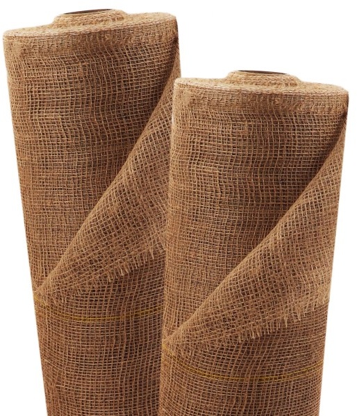 20m x 1m Jutegewebe 105g/m2 Jutematte Gartenjute Jute Stoff Sackleinen Juteband