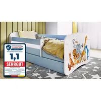 raumhirsch furniture Kinderbett Raumhirsch 80 x 180 cm Holzwerkstoff blau