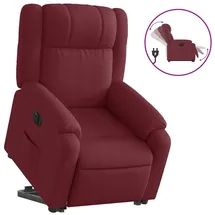 vidaXL Relaxsessel mit Aufstehhilfe Elektrisch Polyester 50 x 99 x 50 cm Weinrot