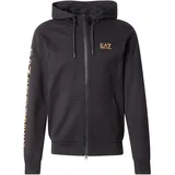 Emporio Armani Reißverschlusspullover Sweatshirt Gold/Schwarz M