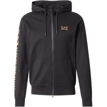Emporio Armani Reißverschlusspullover Sweatshirt Gold/Schwarz M