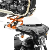 Set: Motorrad Hebebühne Midlift XL bis 500kg or ConStands mit Batwing passend für Retrobikes mit Windschild