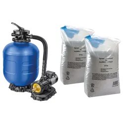 Sandfilteranlage » 40-7«, 7 m3/h, inkl. 50 kg Quarzsand, 91956114-0 blau/schwarz