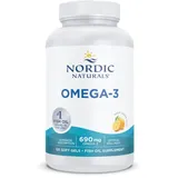 Nordic Naturals Omega 3 690 mg, Ultimate Omega, hochdosierte Omega-3-Kapseln mit Fischöl, EPA und DHA, Zitronengeschmack, 120 Softgels, sojafrei, glutenfrei