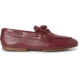 Tommy Hilfiger TH Sleek Leather Bootsschuh Damen Braun 37
